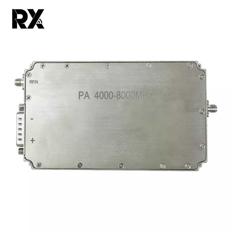 Ultra Genişzolaqlı C-Band 4-8 GHz 50W Güc Gücləndirici RF Sistemi
